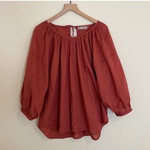 Everlane Ruched air blouse